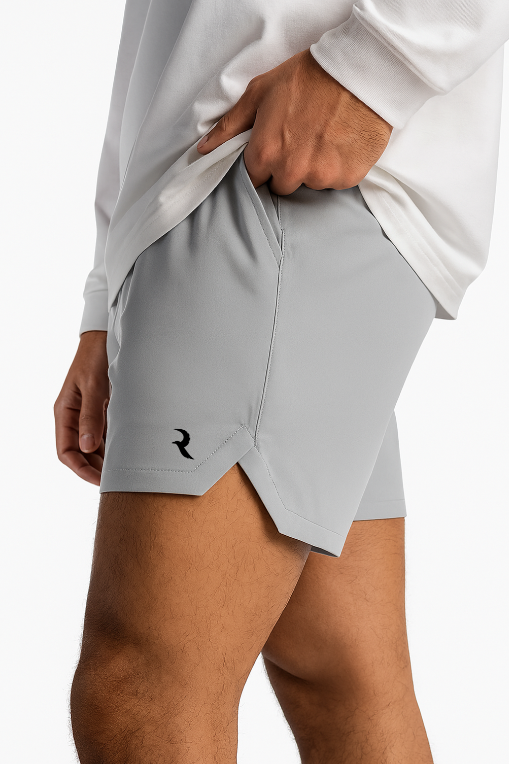 Jockey Shorts Uomo Active Quick Dry, Morbidi E Leggeri, Taglia Media, Grigio Scuro