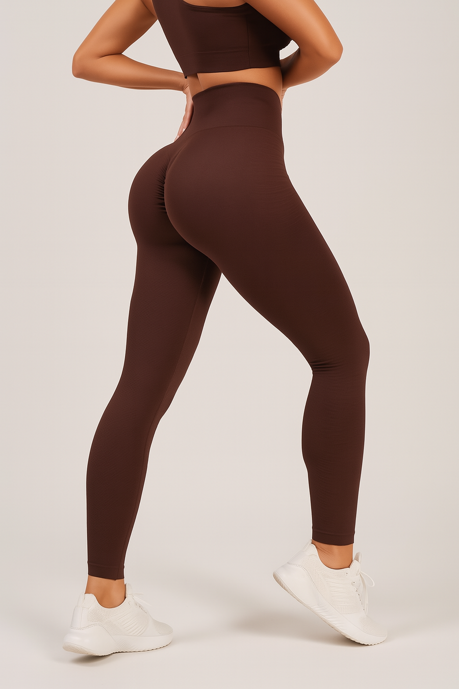 Impact Seamless Leggings – Women’s Scrunch Fitness & Yoga Pants - BROWN